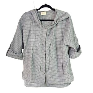 WRAP London Lagenlook Linen Cotton Button down US 8